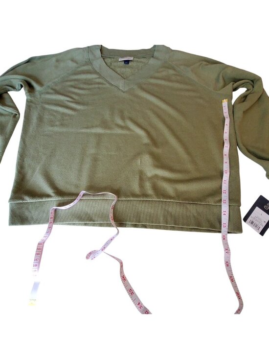 Universal Thread Womens Sage Green Pullover Sweatshirt Cotton Modal Blend Size L - Picture 4 of 12